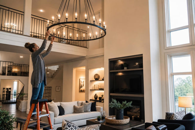 How to Choose a Chandelier for a Double Height Living Room