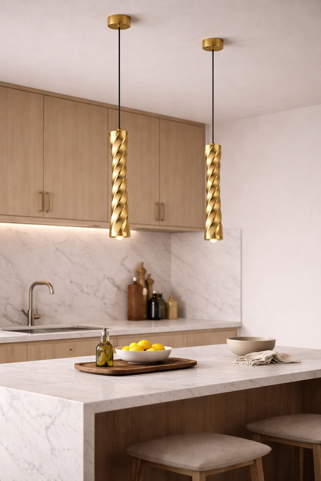 Heilora Twist Pendant Light