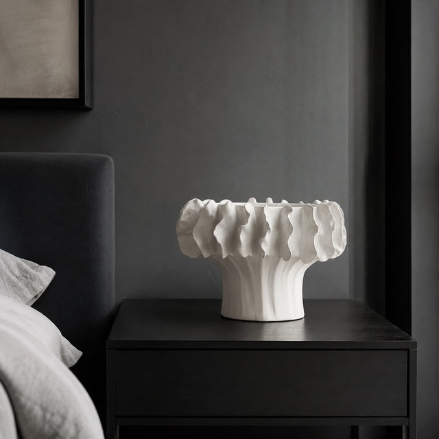 Ruffle Sculptural Vase