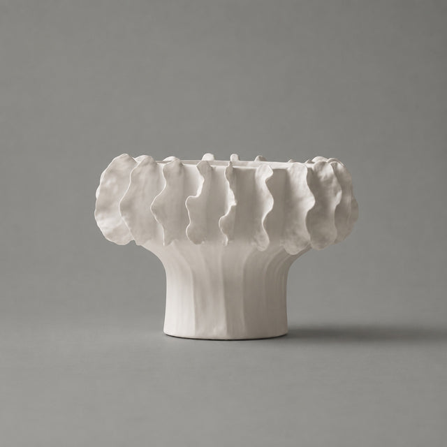Ruffle Sculptural Vase