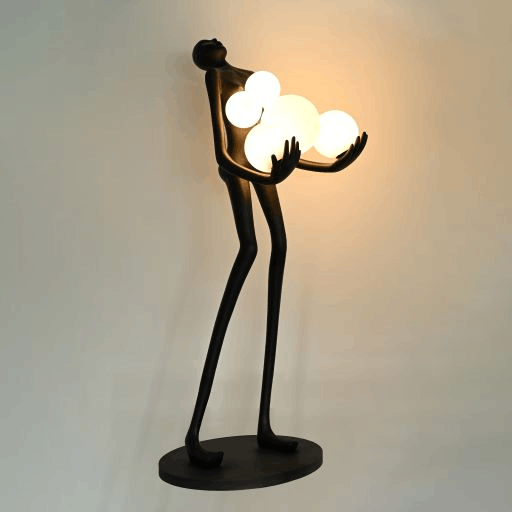Human Statue Decorative light, Floor Lamp