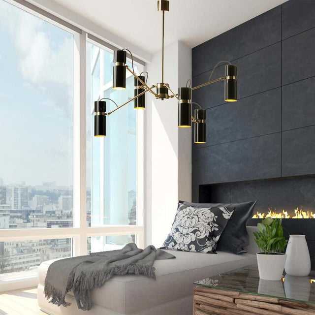 metal black suspended hanging