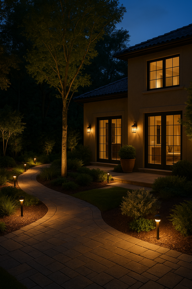 Outdoor Oasis: Illuminating Luxury Landscapes and Exteriors