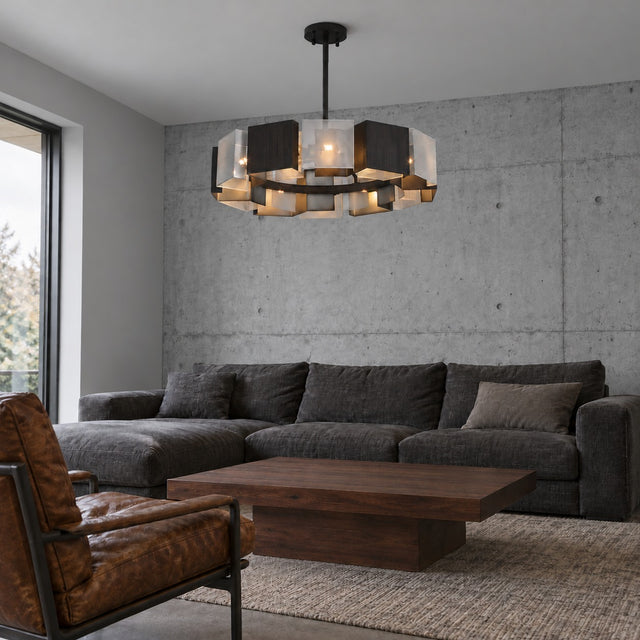 Facet Chandelier