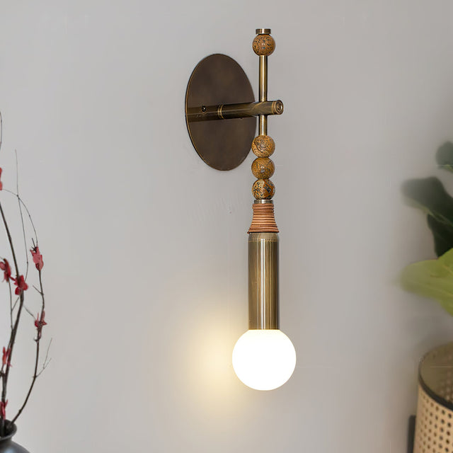 Aurum Timber Wall Light