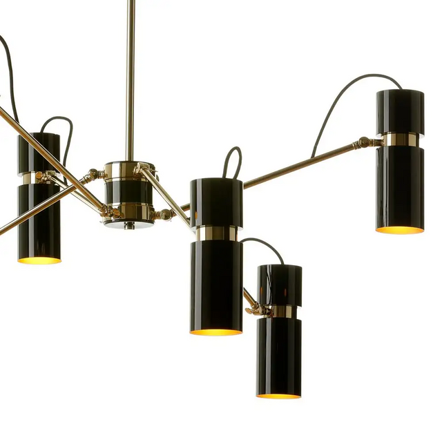 Black and gold colour hanging light